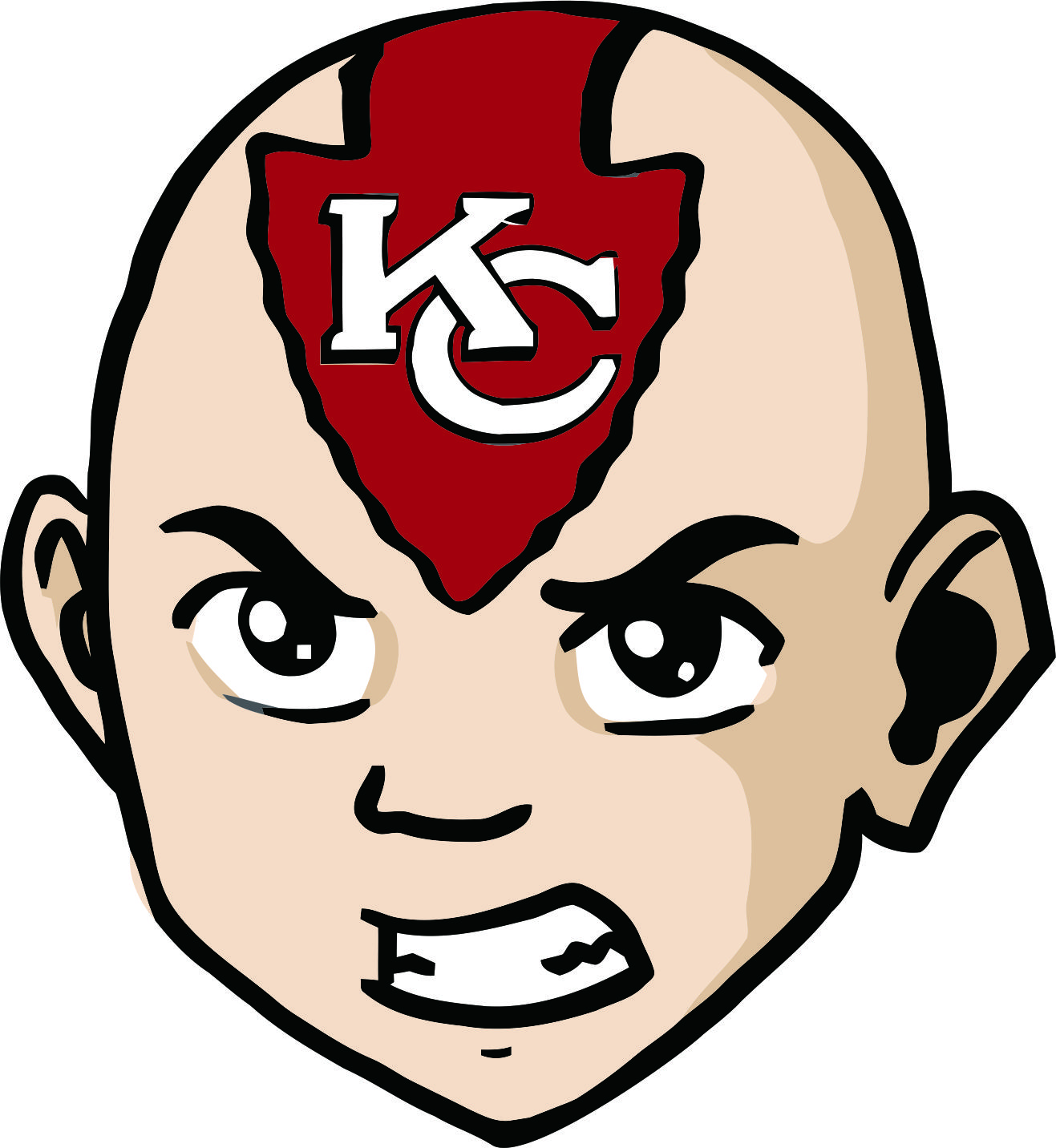 Kansas City Chiefs Anime Logo fabric transfer
